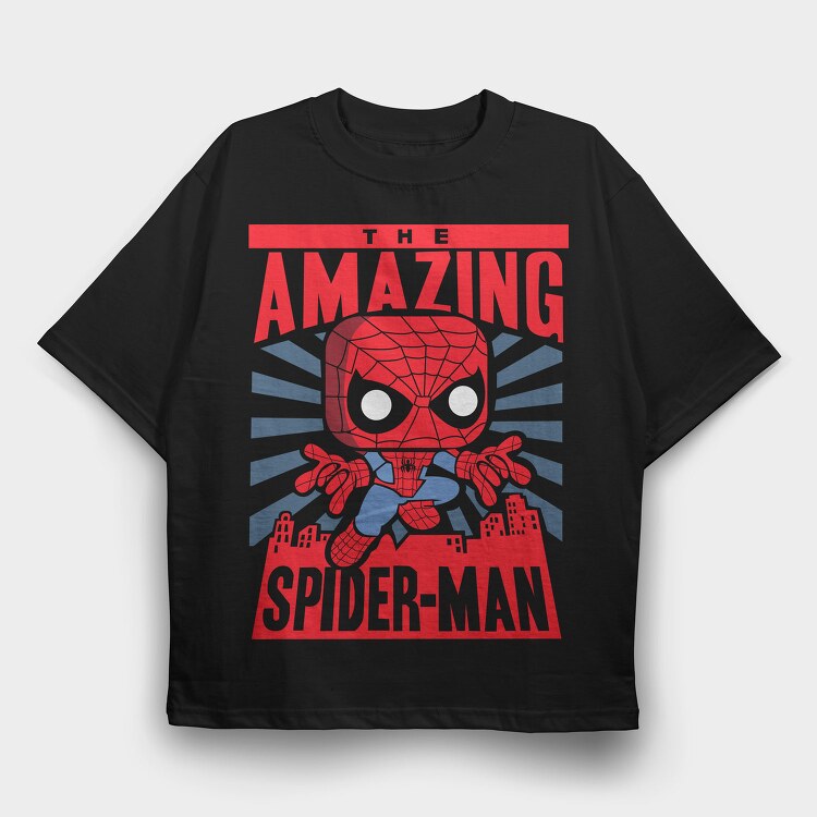 Amazing Spiderman, Tricou Oversize Barbati (Unisex)