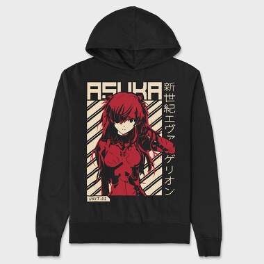 Asuka Unit 02, Hanorac Oversize Barbati (Unisex)