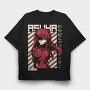 Asuka Unit 02, Tricou Oversize Barbati (Unisex)