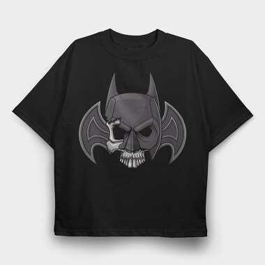 Batman Skull Emblem, Tricou Oversize Barbati (Unisex)