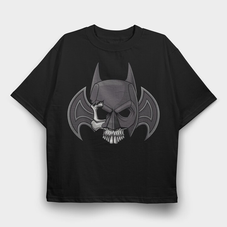 Batman Skull Emblem, Tricou Oversize Barbati (Unisex)