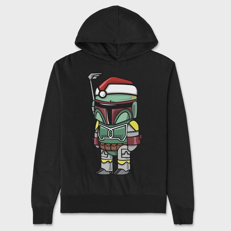 Boba Fett Xmas, Hanorac Oversize Barbati (Unisex)