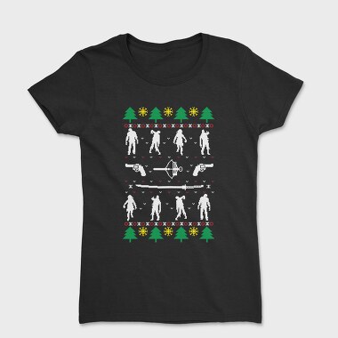 Christmas Tree Snowflakes, Tricou Femei