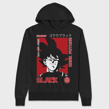 Dark Future Black, Hanorac Oversize Barbati (Unisex)