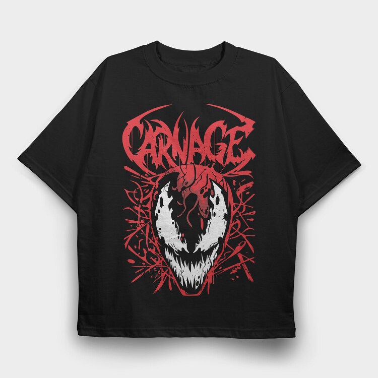 Carnage Heart, Tricou Oversize Barbati (Unisex)