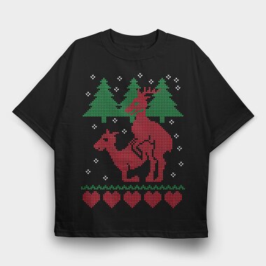 Christmas Sweater 1, Tricou Oversize Barbati (Unisex)