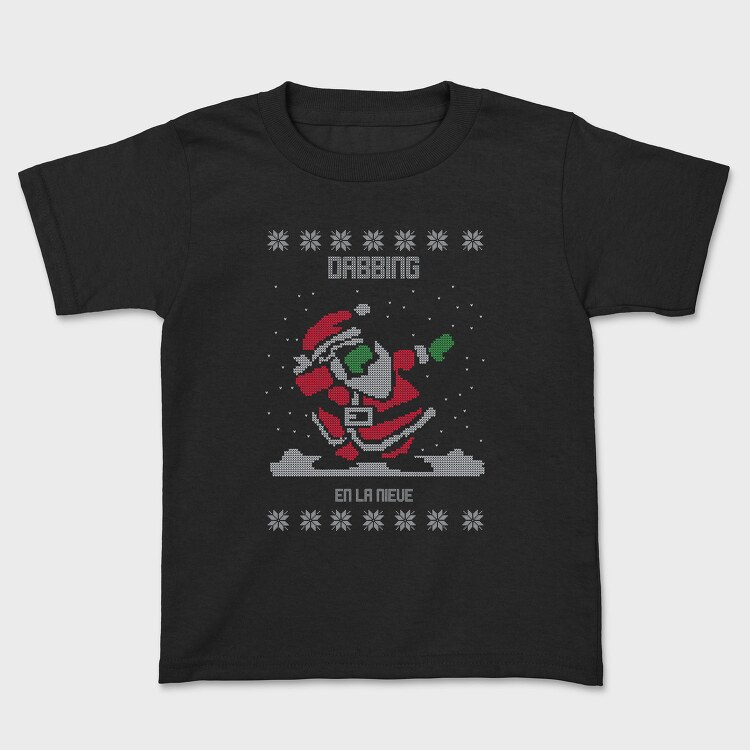 Dabbing Reindeer Sweater, Tricou Copii