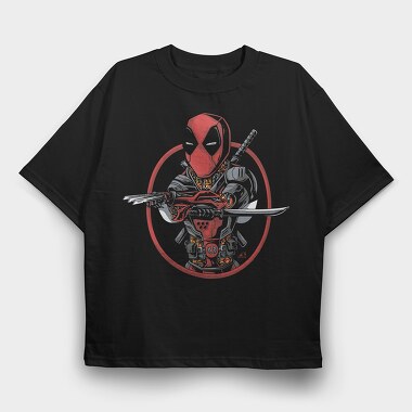 Deadpool Samurai, Tricou Oversize Barbati (Unisex)