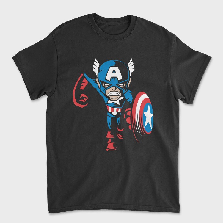 Captain America Shield, Tricou Barbati (Unisex)