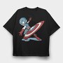 Captain America Surf, Tricou Oversize Barbati (Unisex)