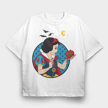 Halloween Snow White, Tricou Oversize Barbati (Unisex)