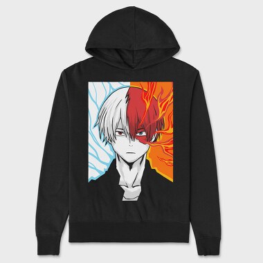 Ice Fire Eyes, Hanorac Oversize Barbati (Unisex)