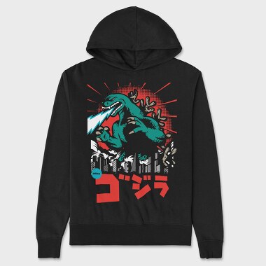 Godzilla Roar, Hanorac Oversize Barbati (Unisex)