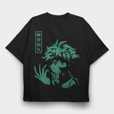 Green Leaf Ninja, Tricou Oversize Barbati (Unisex)