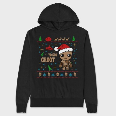 Grootmas Alien Xmas, Hanorac Oversize Barbati (Unisex)