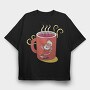 Hot Cocoa Santa, Tricou Oversize Barbati (Unisex)