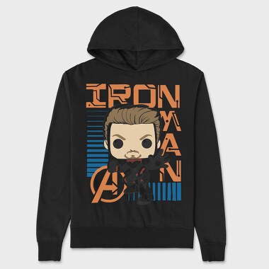 Iron Man Pop Art, Hanorac Oversize Barbati (Unisex)