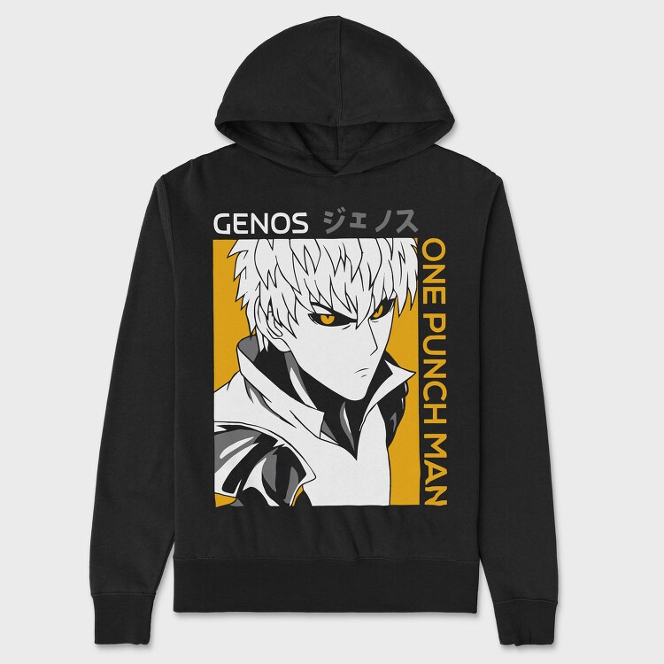 Genos One Punch Man, Hanorac Oversize Barbati (Unisex)