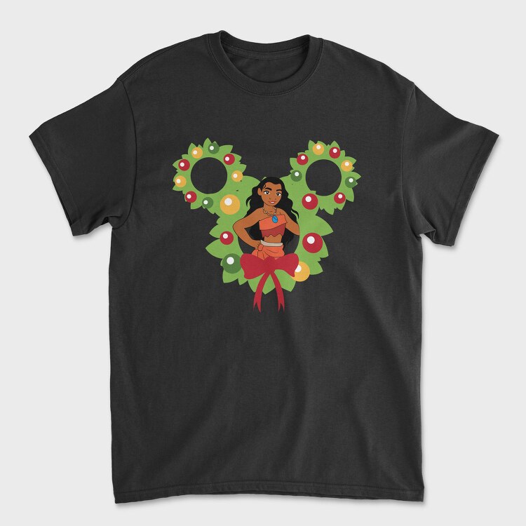 Moana Holiday Wreath, Tricou Barbati (Unisex)
