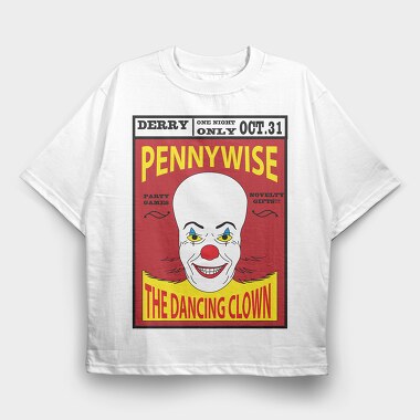 Pennywise Party Night, Tricou Oversize Barbati (Unisex)
