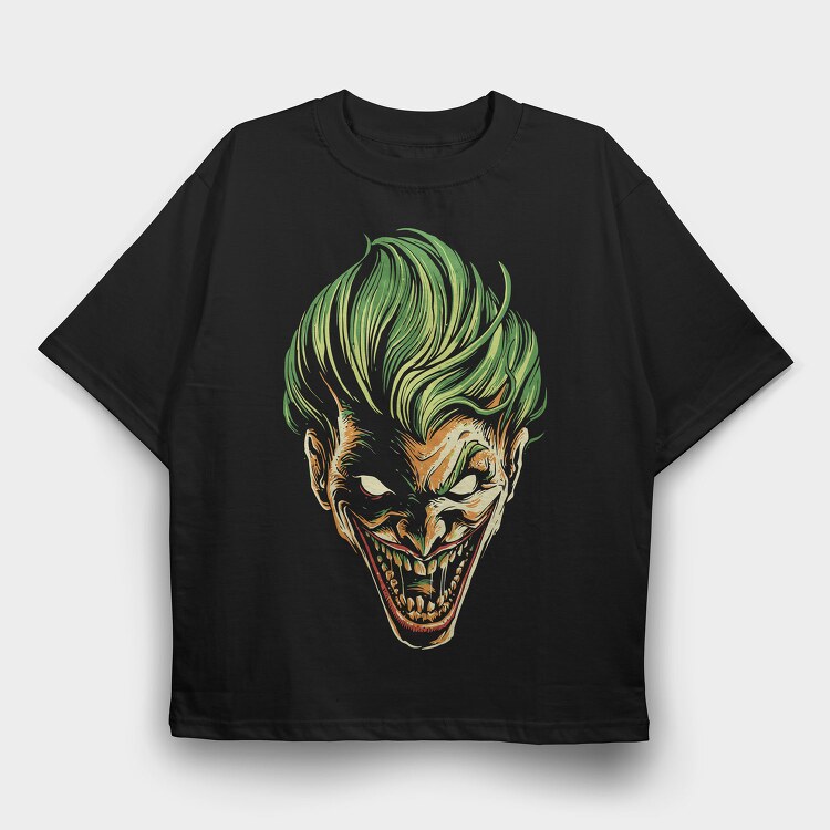Jokers Grin 1, Tricou Oversize Barbati (Unisex)