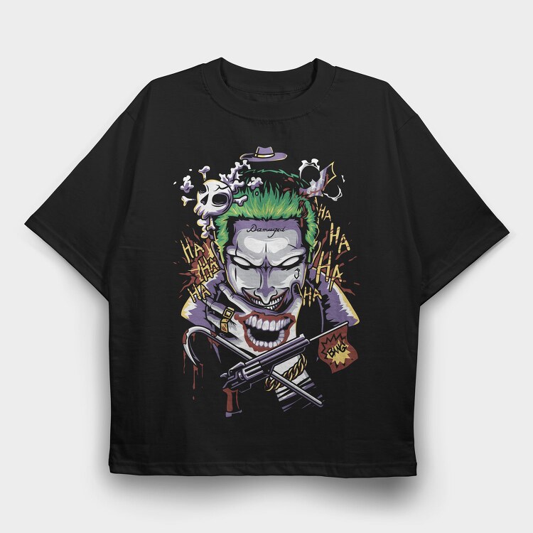 Jokers Laugh, Tricou Oversize Barbati (Unisex)