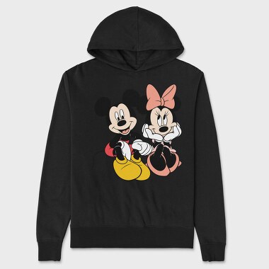 Mickey Minnie Love, Hanorac Oversize Barbati (Unisex)
