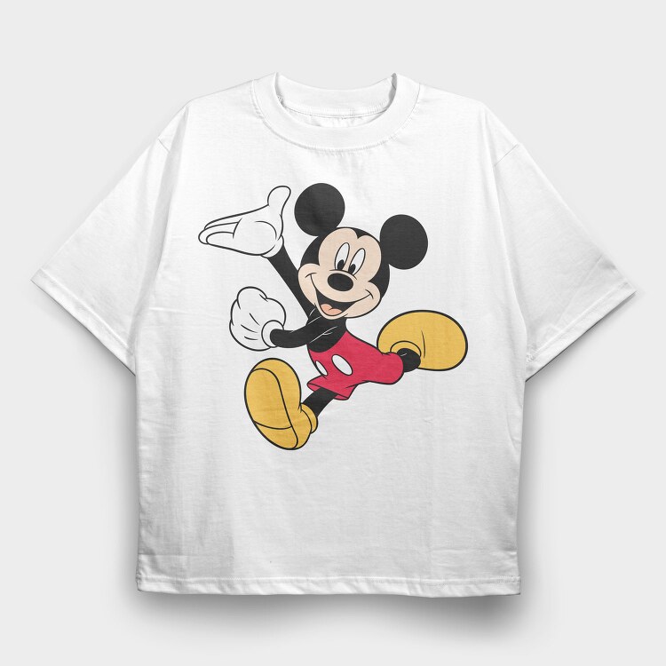 Mickey Mouse Wave 1, Tricou Oversize Barbati (Unisex)