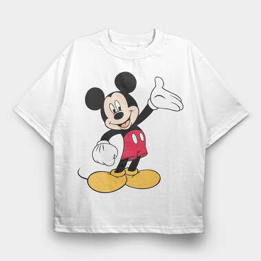 Mickey Mouse Wave, Tricou Oversize Barbati (Unisex)