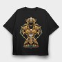 Leos Lion, Tricou Oversize Barbati (Unisex)