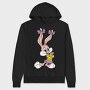 Looney Bunny Bow, Hanorac Oversize Barbati (Unisex)