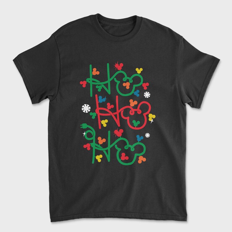 Mickey Ho Ho Ho, Tricou Barbati (Unisex)