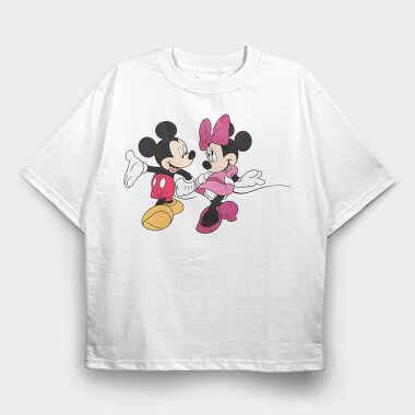 Mickey Minnie Dance, Tricou Oversize Barbati (Unisex)