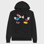 Mickey Minnie Kiss, Hanorac Oversize Barbati (Unisex)