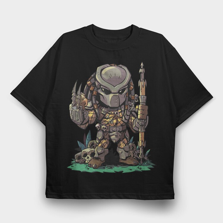 Predator Warrior, Tricou Oversize Barbati (Unisex)
