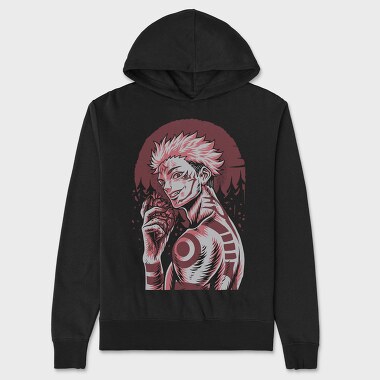 Red Eye Wolf, Hanorac Oversize Barbati (Unisex)