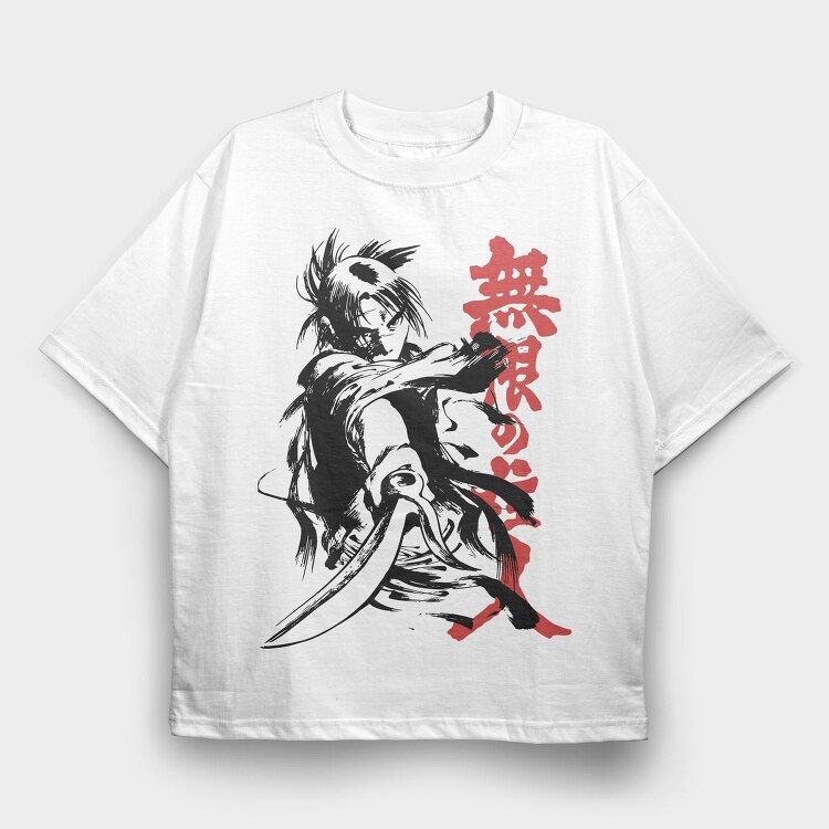 Samurai Strike, Tricou Oversize Barbati (Unisex)