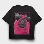 Pink Camera Fun, Tricou Oversize Barbati (Unisex)