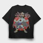 Red Dragon Eight, Tricou Oversize Barbati (Unisex)