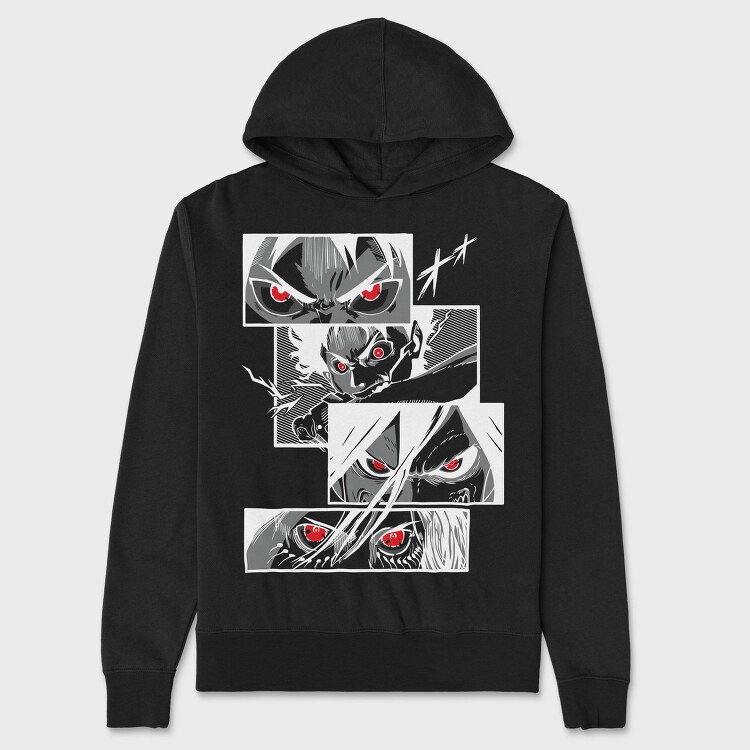 Red Eyes Roar, Hanorac Oversize Barbati (Unisex)