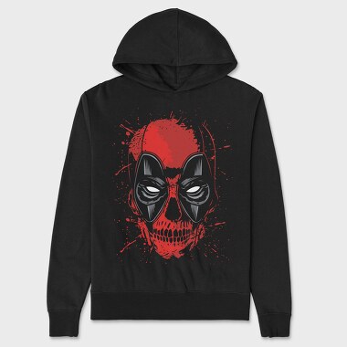 Red Skull Splatter, Hanorac Oversize Barbati (Unisex)