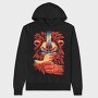 Red Wolf Howl 1, Hanorac Oversize Barbati (Unisex)