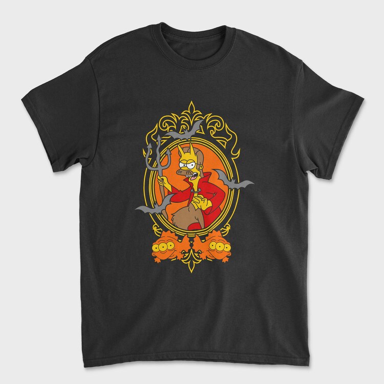 Satan Simpson, Tricou Barbati (Unisex)