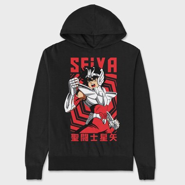 Seiya Warrior, Hanorac Oversize Barbati (Unisex)