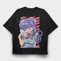 Shampooo Cat Girl, Tricou Oversize Barbati (Unisex)