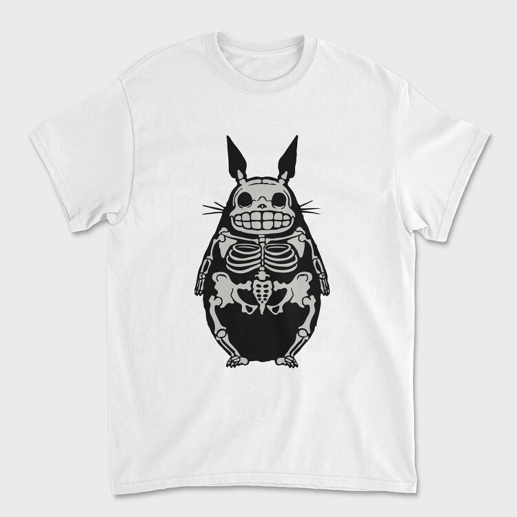 Skeleton Totoro, Tricou Barbati (Unisex)