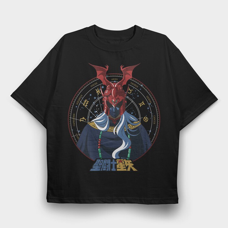 Zodiac Dragon, Tricou Oversize Barbati (Unisex)
