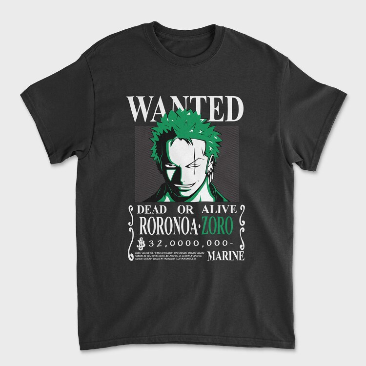 Zoro Green Grin, Tricou Barbati (Unisex)