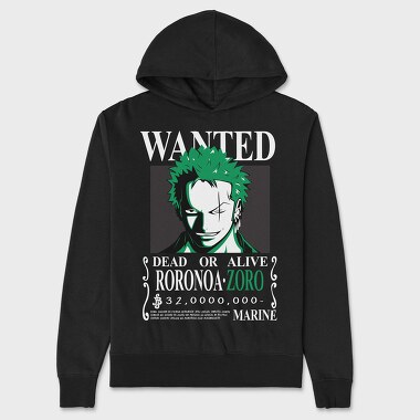 Zoro Green Grin, Hanorac Oversize Barbati (Unisex)