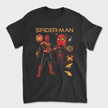Spider Tech Suit, Tricou Barbati (Unisex)